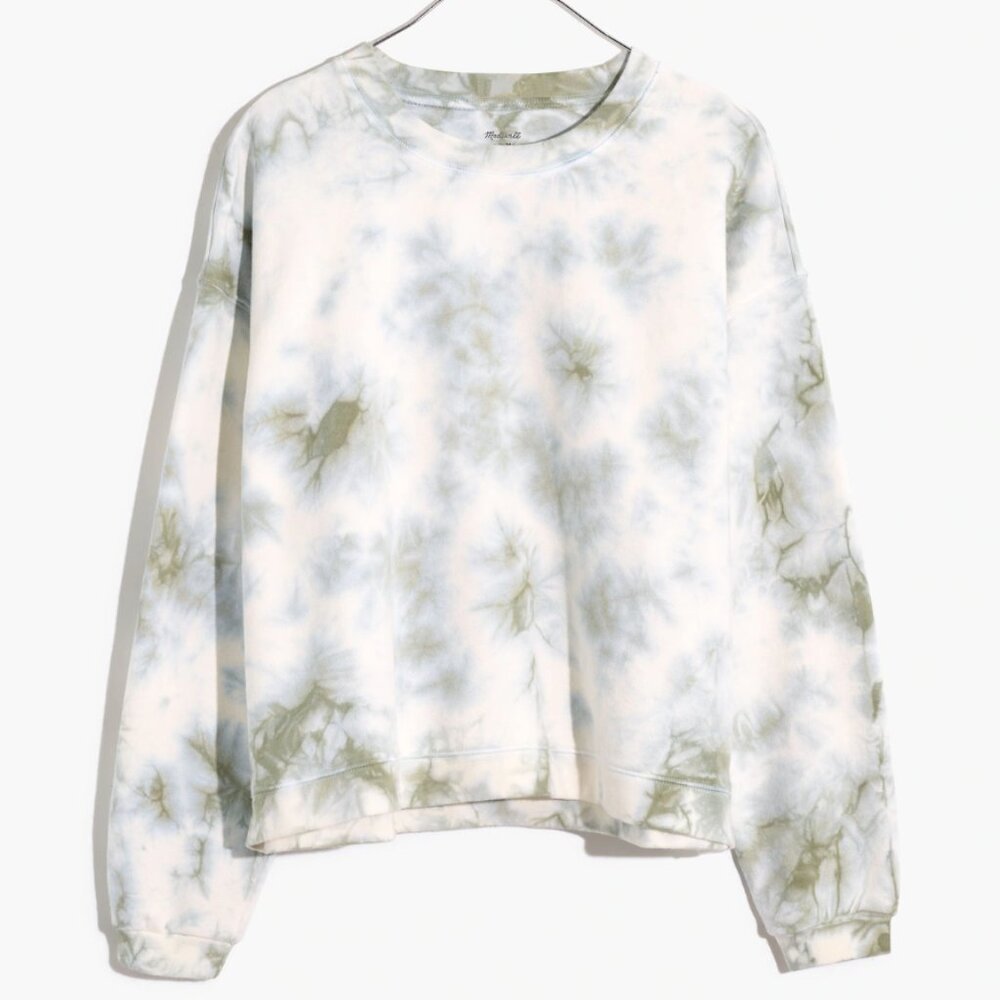 NWT Madewell XS Tie-Dye (Re)sourced Cotton Swing Sweatshirt